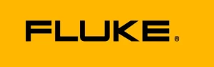 Fluke logo on a solid orange background (branding image).